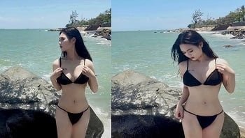 Dao Vy, linda irmã, exibindo borboletas molhadas