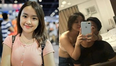 Menina da faculdade revelando o clipe depravado após o término do relacionamento