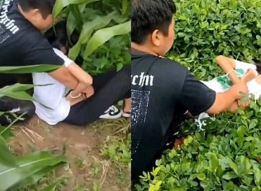 Vu Khanh Line não tem um menino, então eu uso um pau falso